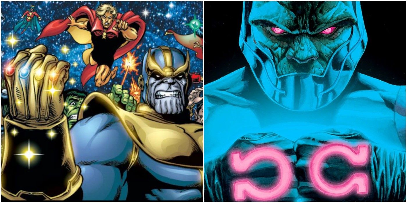 Darkseid Thanos Featured Split Image