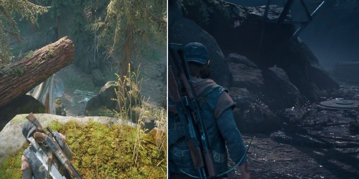 Days Gone split image side missions screenshots Deacon