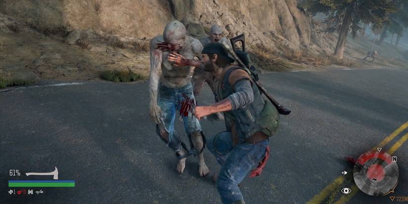 Deacon pushing freak off of him