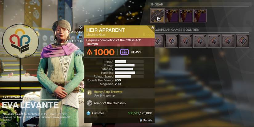 Destiny 2 Eva Selling The Heir Apparent