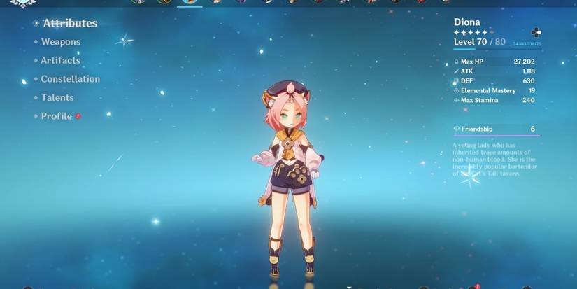 Diona on full HP build