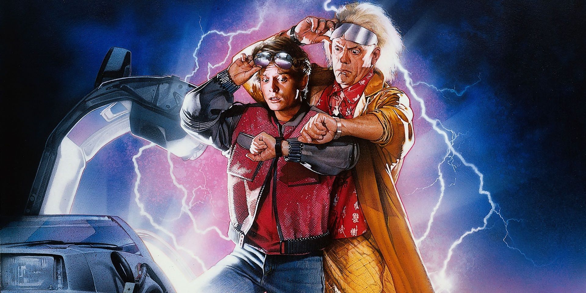 Doc and Marty on the poster for Back to the Future Part II