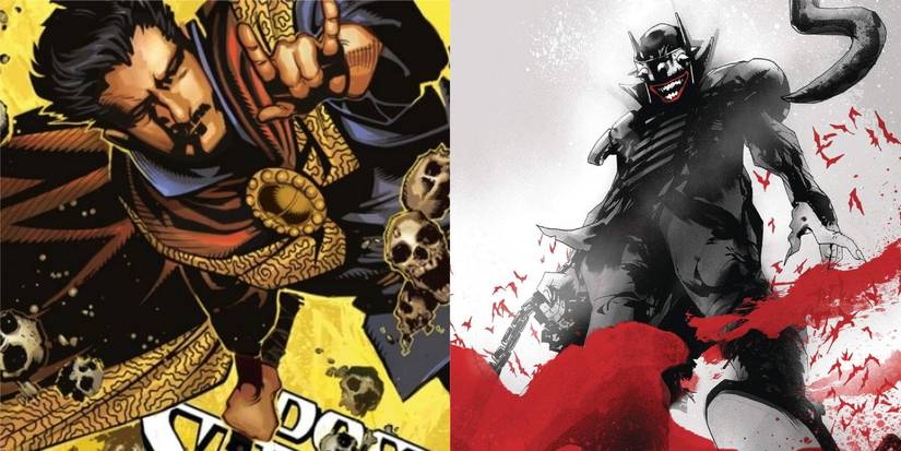 Doctor Strange and Batman Who Laughs