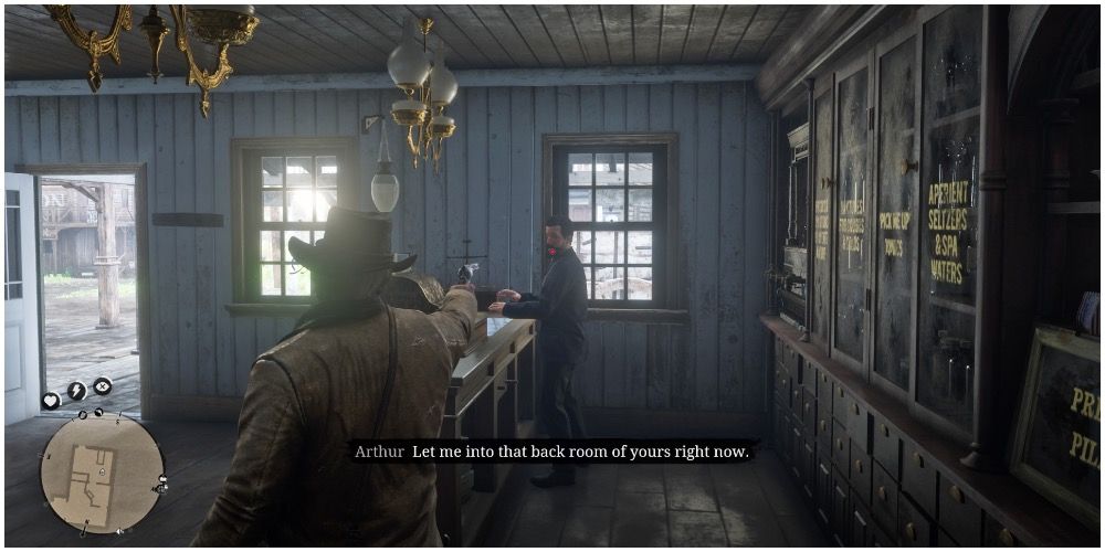 Arthur robbing the doctor's office Red Dead Redemption 2