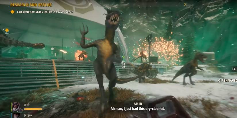 Dodging a Raptor in Second Extinction