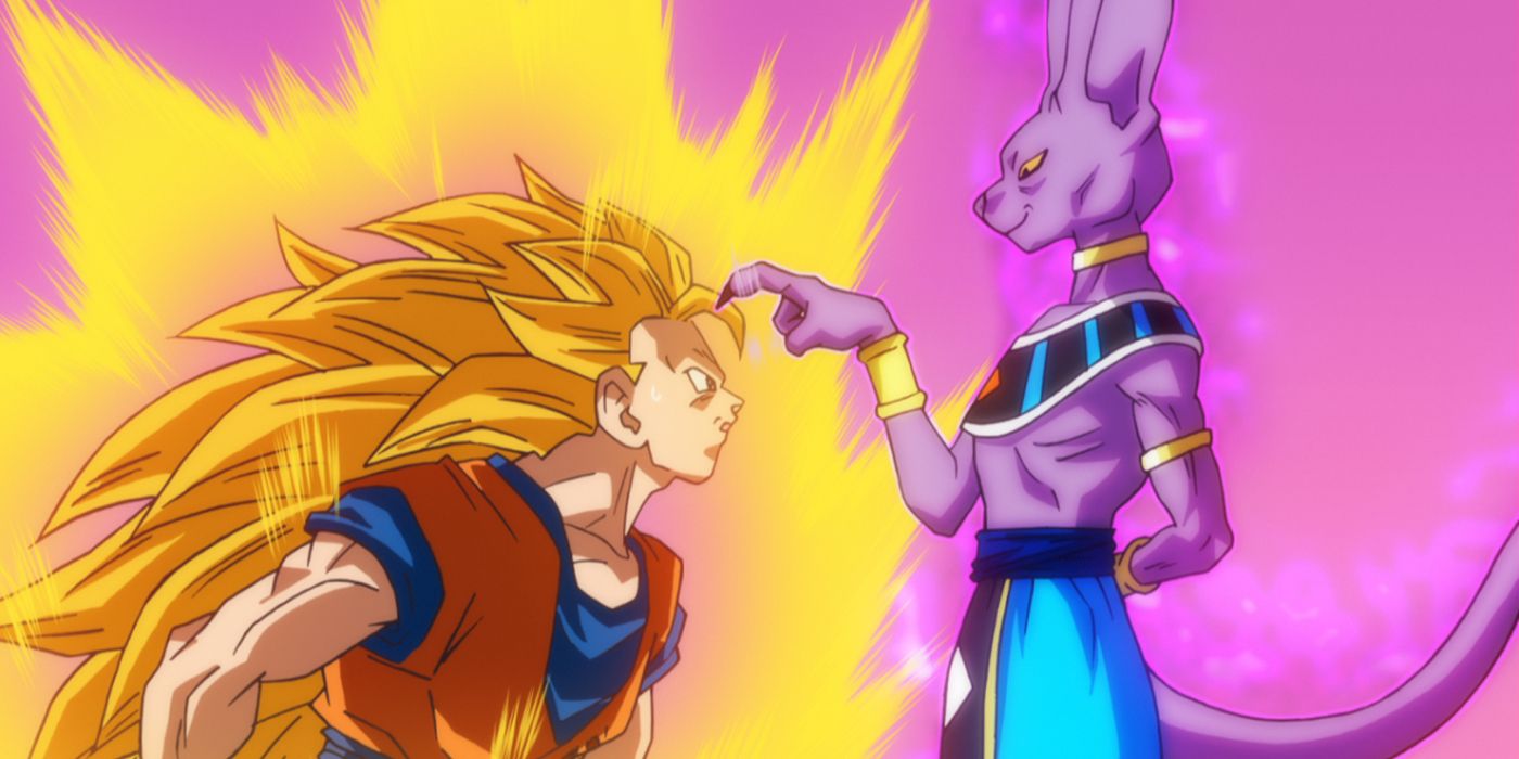 Dragon Ball Battle Of Gods Screenshot Beerus Easily Taking Down Super Saiyan 3 Goku
