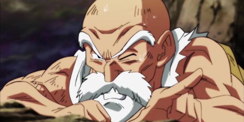 Dragon Ball Super Screenshot of MAster Roshi During Tournament of Power