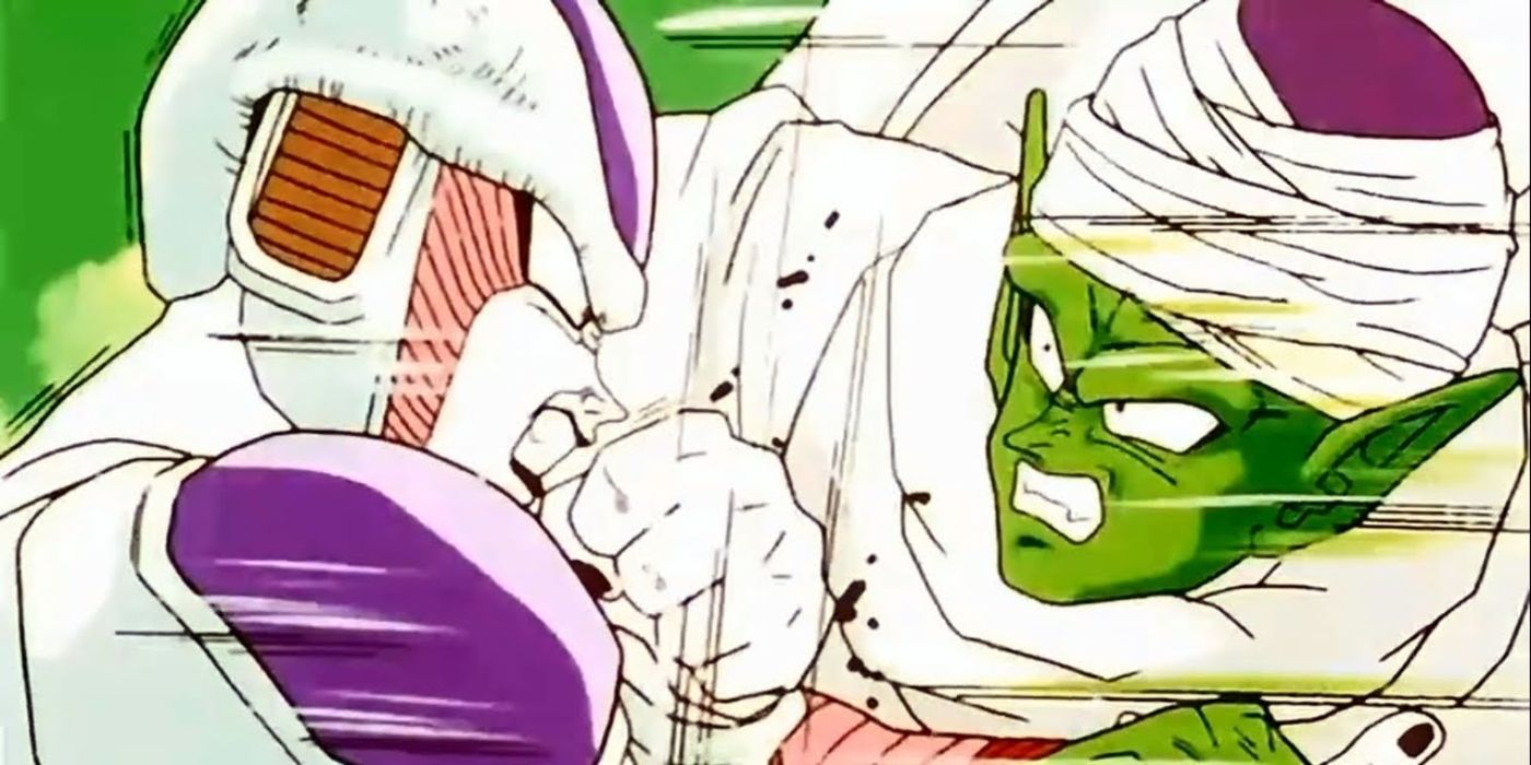 Dragon Ball Z Screenshot Of Frieza Blocking Piccolo's Attack