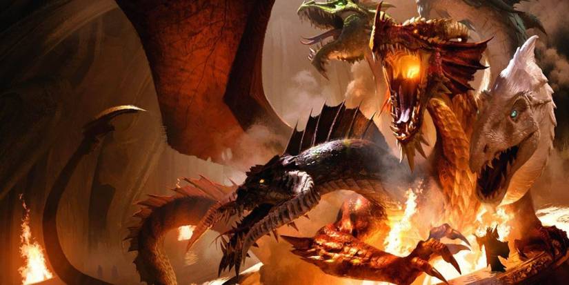 dungeons and dragons true polymorph transformed into multi-headed dragon in dungeon