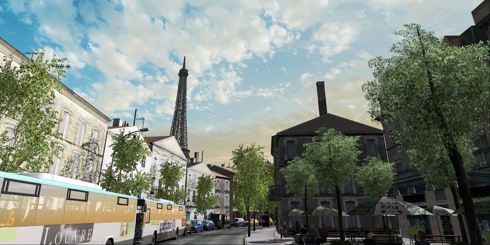 Paris Rebuild mod in Euro Truck Simulator 2