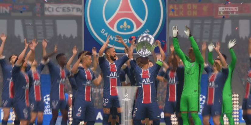 FIFA 21 PSG Winning The Champions League