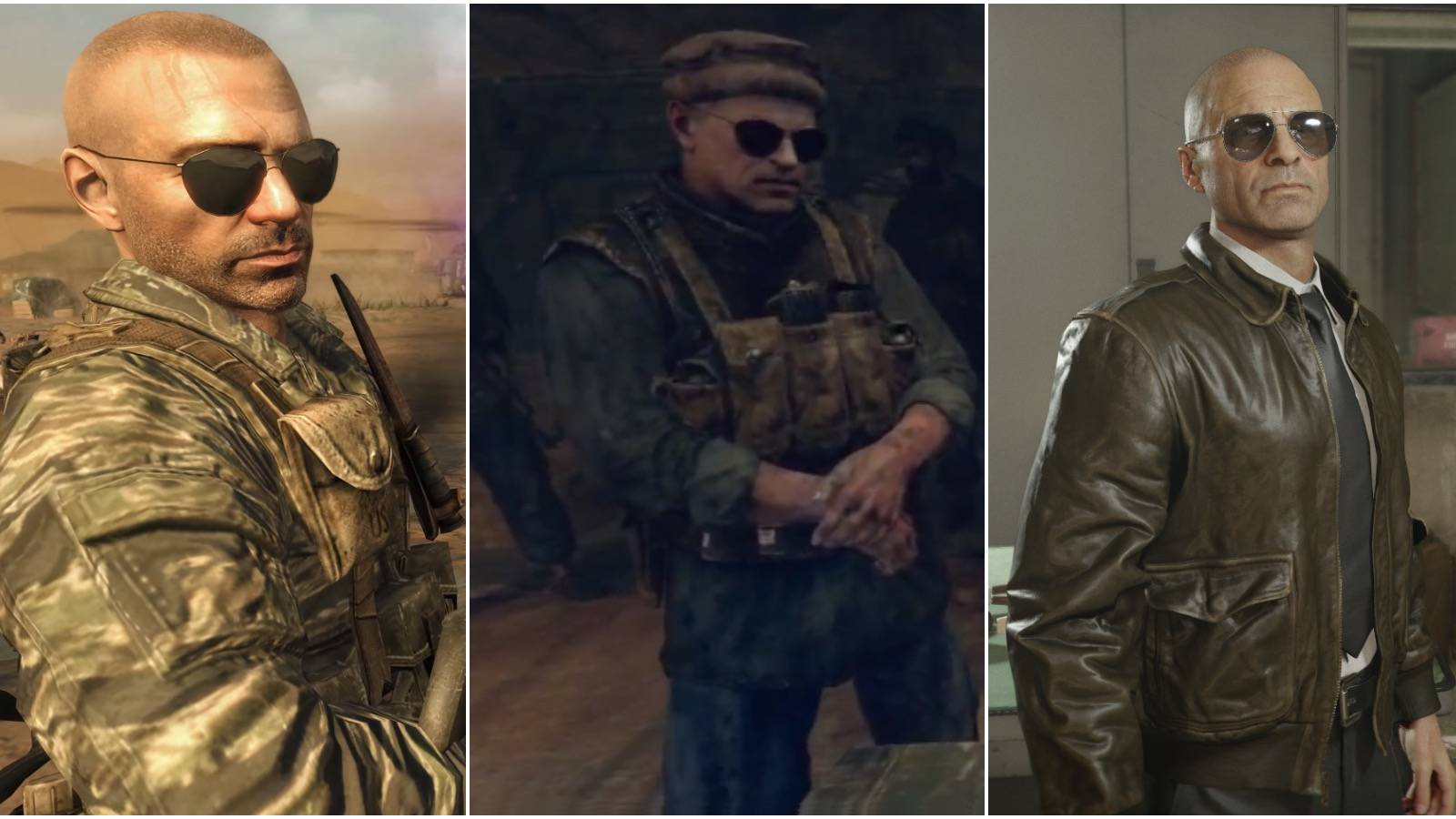 Hudson as he appears in every game of Black Ops