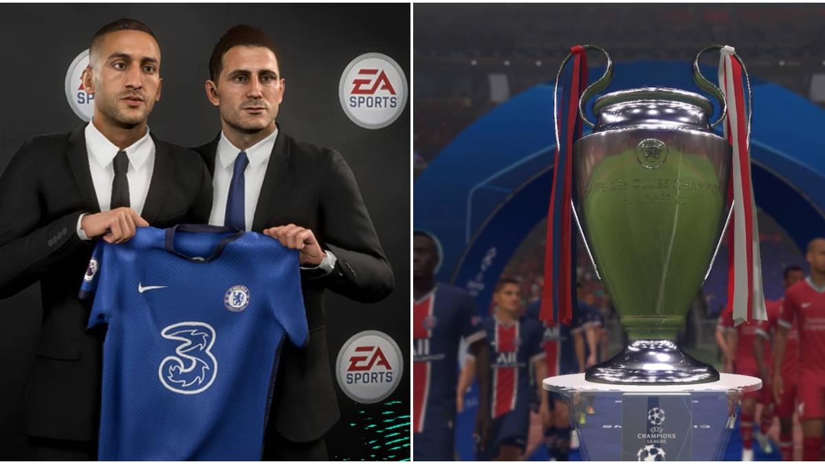 FIFA 21 Transfer Presentation And Champions League Trophy