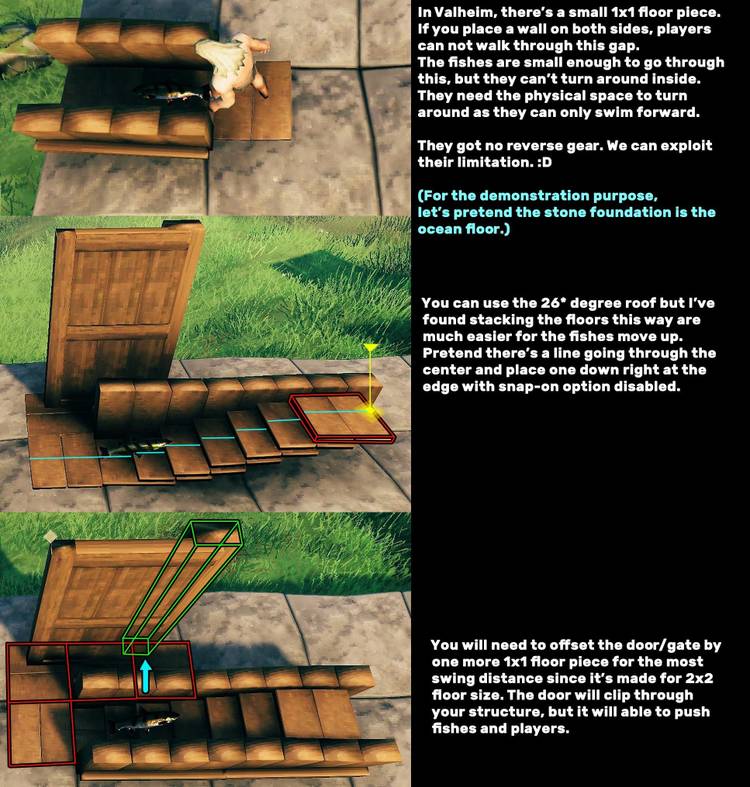 Catching fish in Bulk Fish Trap Valheim