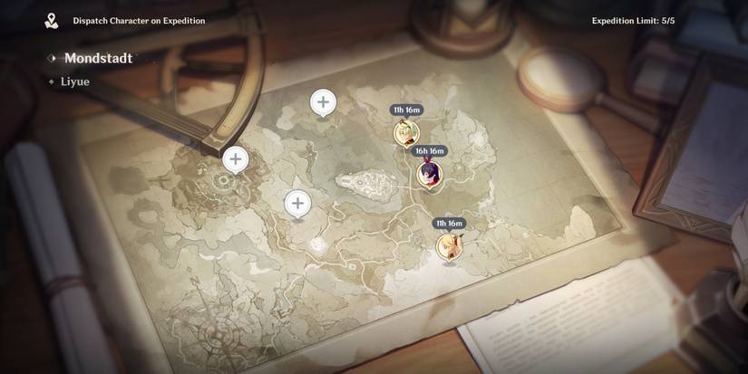 Sending Fischl on Mondstadt Expedition