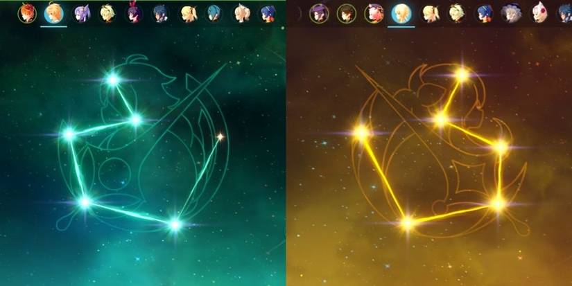 Genshin Impact Aether And Lumine Constellation