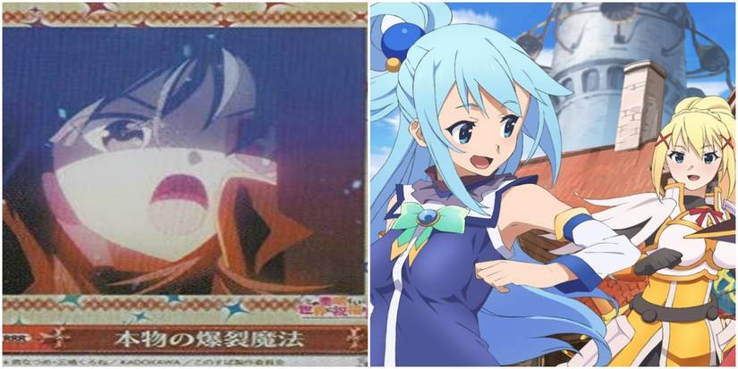 Genuine Explosion Magic Rare Card and Anime Image