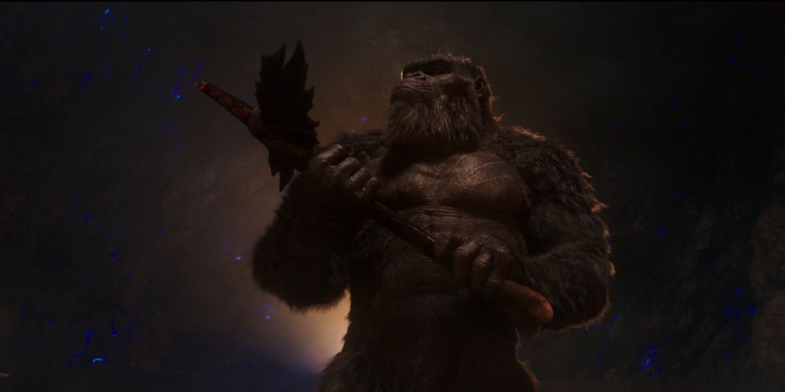 Kong holding the axe