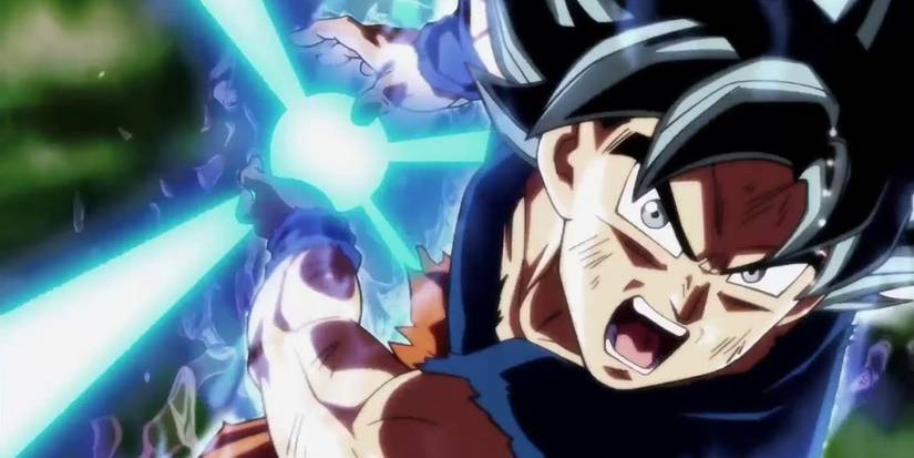 Goku launches a Kamehameha in Dragon Ball Super