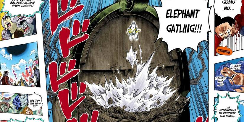 Gomu Gomu no Elephant Gatling In Action