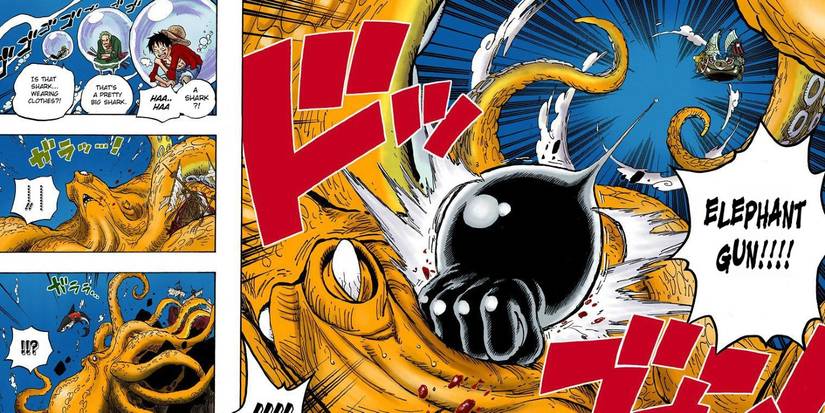 Gomu Gomu no Elephant Gun In Action