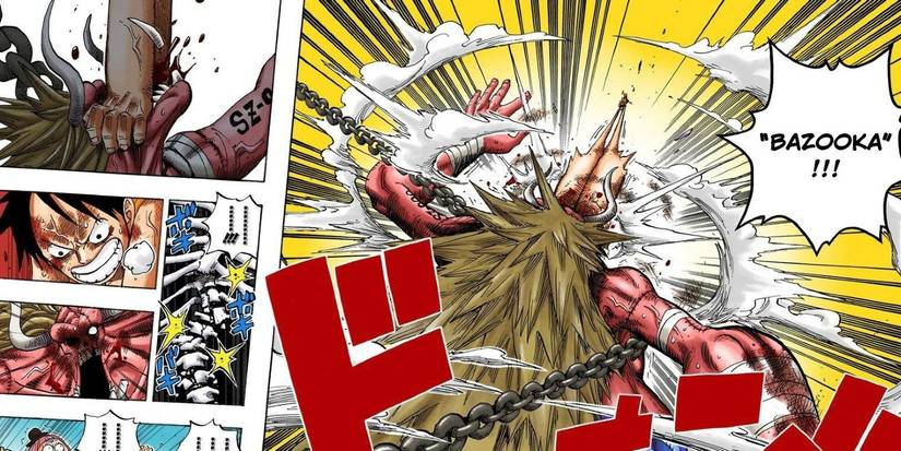 Gomu Gomu no Gigant Bazooka In Action