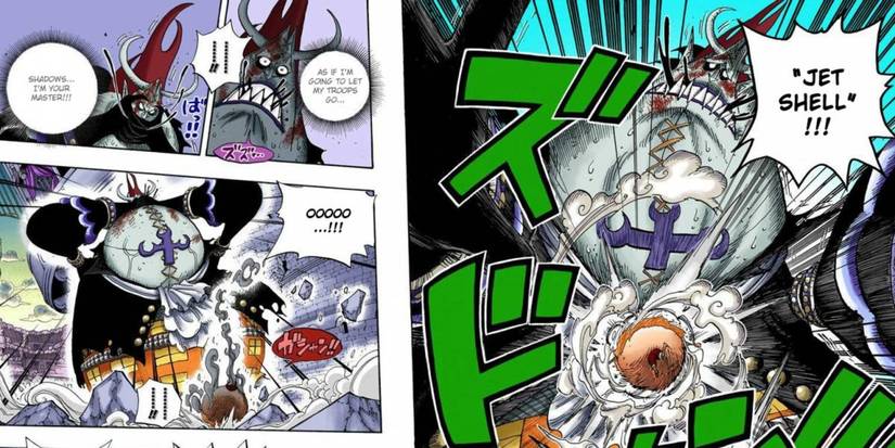 Gomu Gomu no Gigant Jet Shell In Action