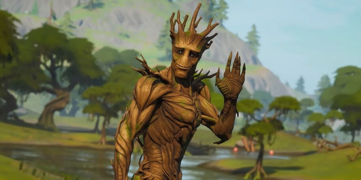 Groot skin in Fortnite