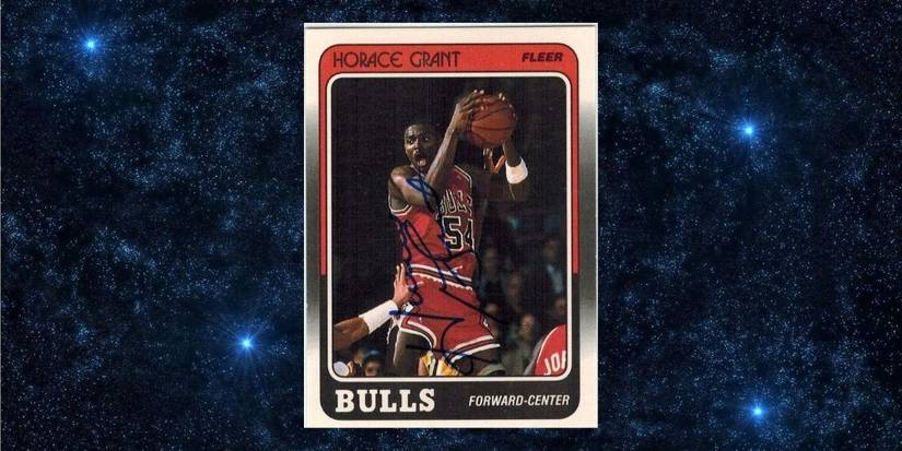 Horace Grant Rookie Card with Starry Background