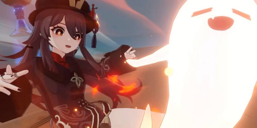 Hu Tao's burst animation