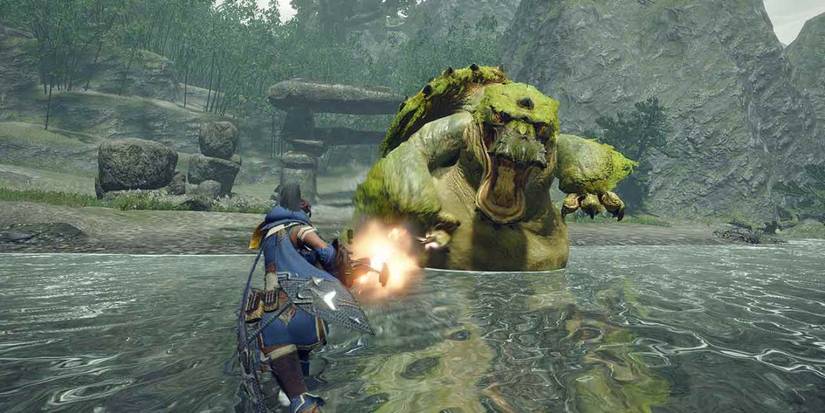 A Hunter In A Swamp Faces A Tetranadon