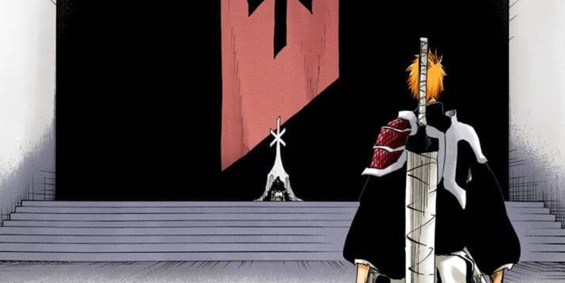 Ichigo Stands Before Yhwach Throne Room