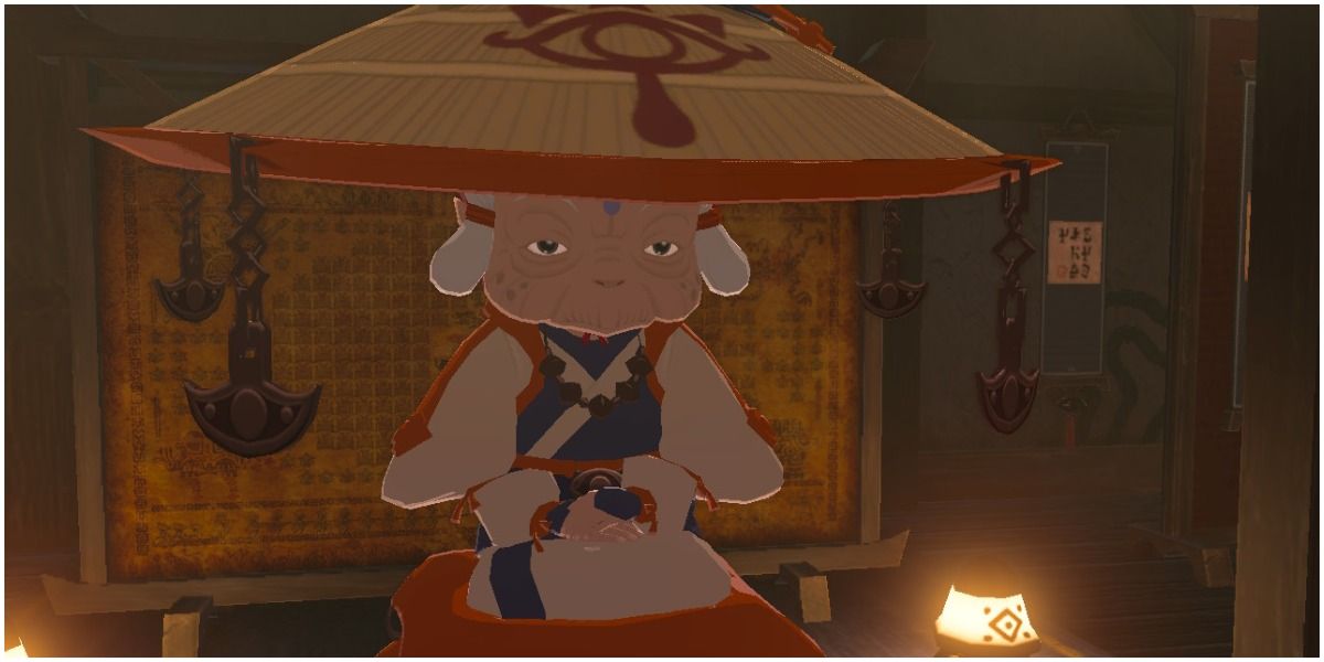 Screenshot of Impa from Breath of the Wild