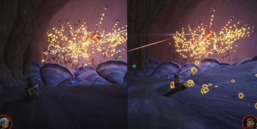 It Takes Two Wasp Swarm Mini boss blocks the player's path