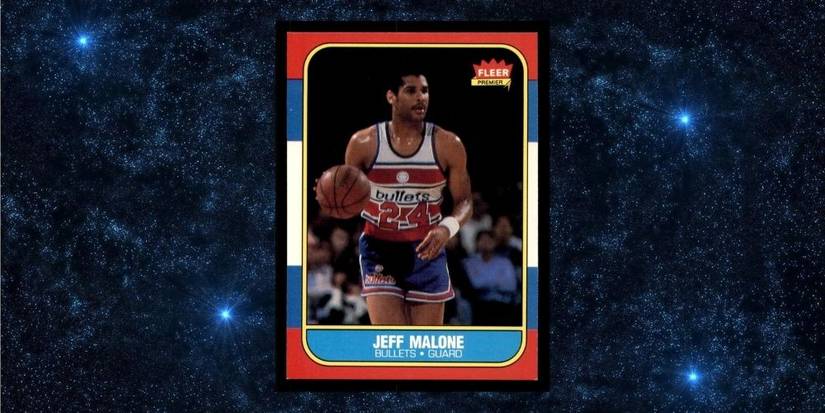 Jeff Malone Rookie Card with Starry Background
