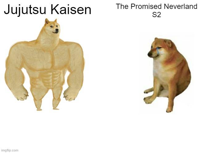 Jujutsu Kaisen Promised Neverland doge