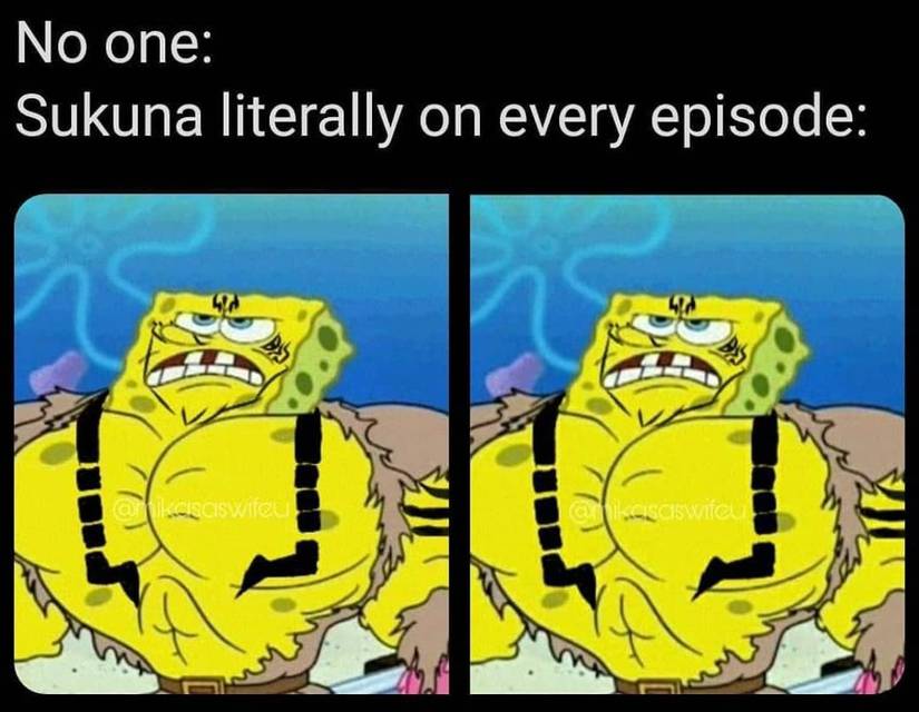 Jujutsu Kaisen Sukuna Spongebob