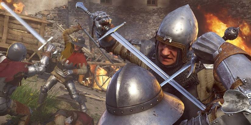 Kingdom Come: Deliverance promotional art of a swordfight