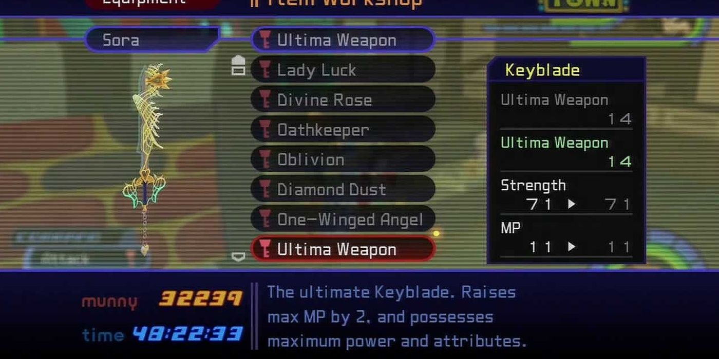 Kingdom Hearts Ultima Weapon Keyblade
