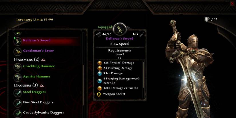 Kingdoms Of Amalur Re-Reckoning Greatsword Kellerac’s Sword