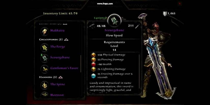 Kingdoms Of Amalur Re-Reckoning Greatsword Scourgebane