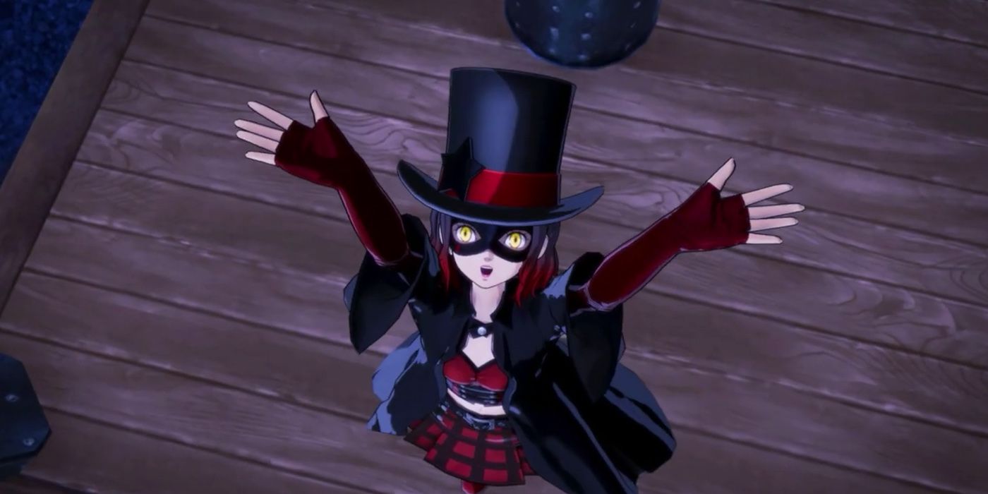 Persona 5 Strikers: The Kyoto Jail Monarch's Shadow Gesturing Towards The Sky
