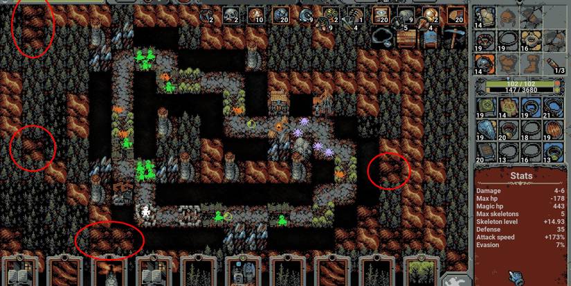 tile that lowers every creature's HP by 0.5%.