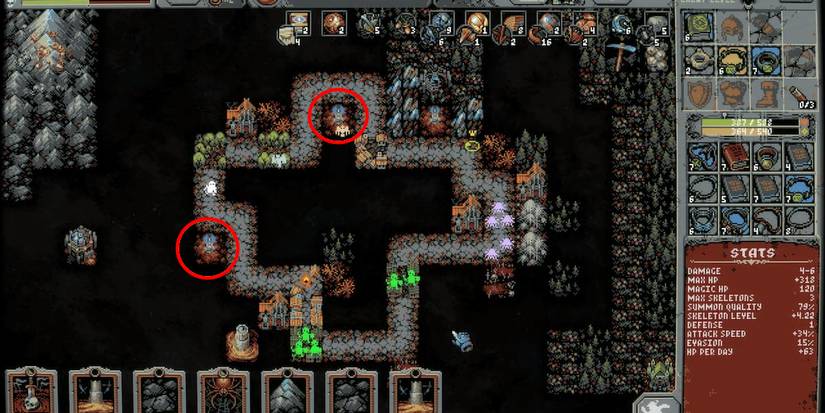 tile that decreases enemies on nearby tiles.