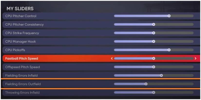 MLB The Show 21 Adjusting The Sliders