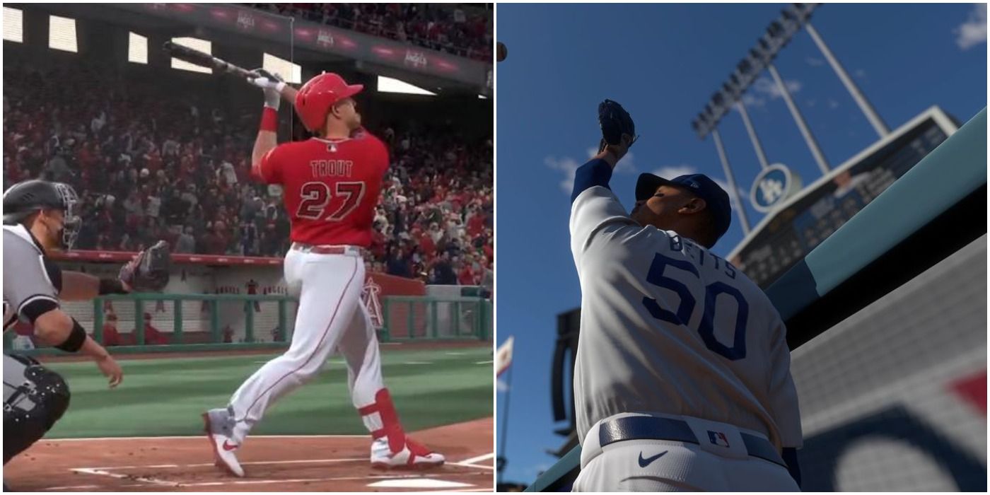 MLB The Show 21 Best Outfielders Collage Trout And Betts