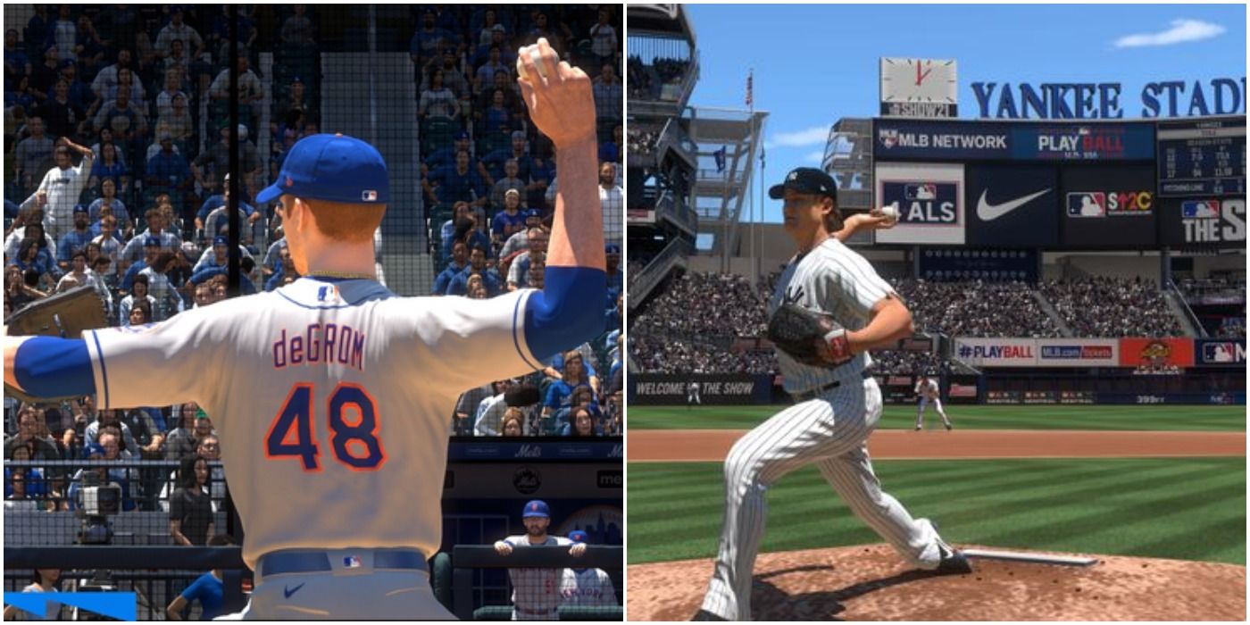 MLB The Show 21 Best Pitchers Collage deGrom And Cole