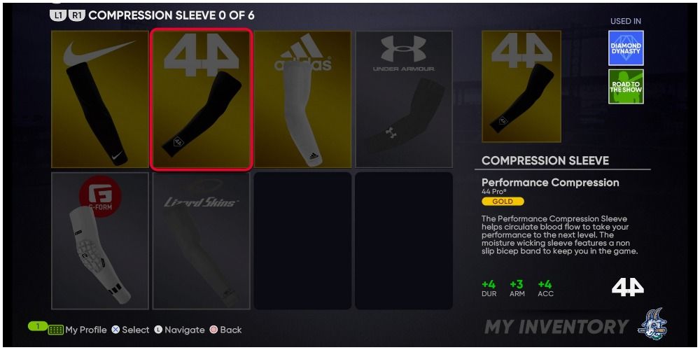 MLB The Show 21 Compression Sleeve Equipment