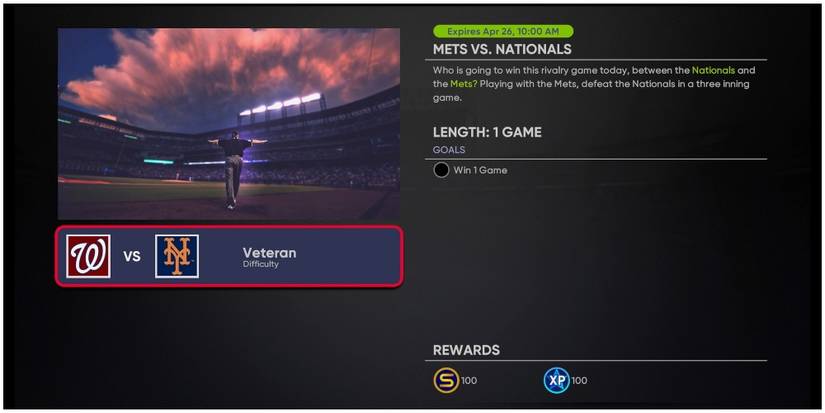 MLB The Show 21 Daily Challenge