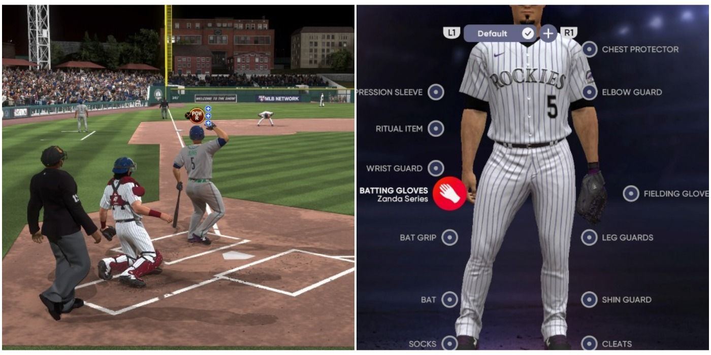 MLB The Show 21 Improving Player In Road To The Show Collage Home Run And Equipment